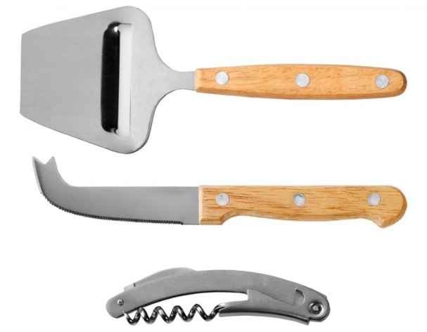 Set gift wine and cheese Avenue Reze4-piece, natural (11301100)