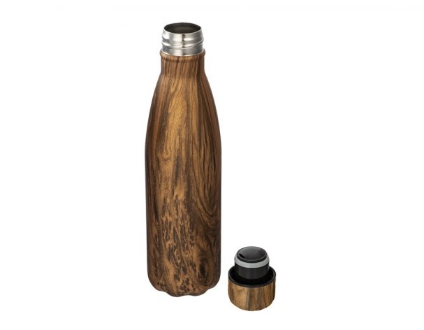 Vacuum thermal bottle Waterline Britewood S4, 500 ml, craft tube (wood)