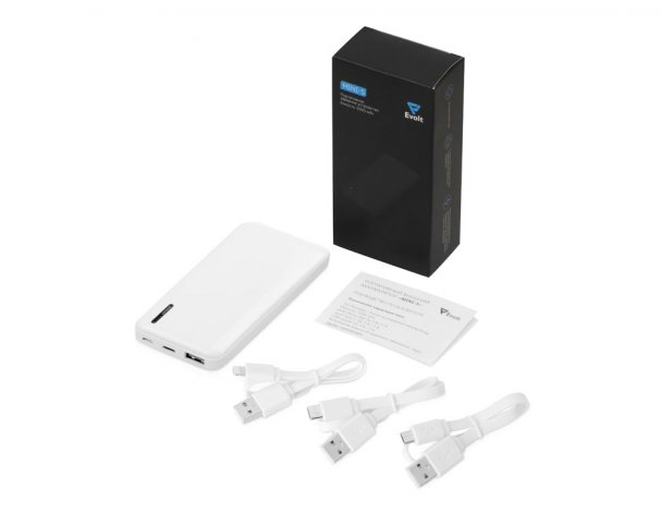 External battery Evolt Mini-5, 5000 mAh, white (392206)