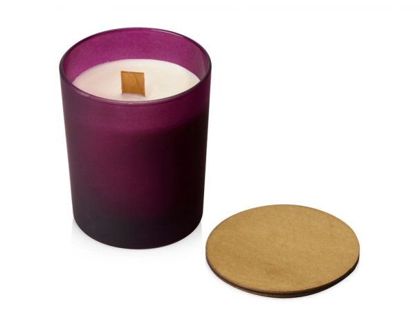 Soy scented candle in glass Kiana Niort, burgundy