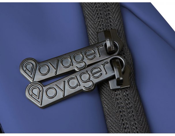 Рюкзак Voyager Sofit для ноутбука из экокожи, 34x14x44 см, синий (935712)