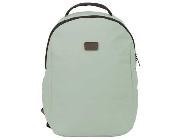 Backpack Voyager Sofit laptop made of eco‑leather, 34×14×44 cm, olive (935713)