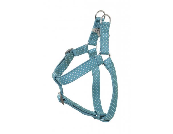 Dog harness Doog Snoopy, blue with white speckles, M, 45-75 cm
