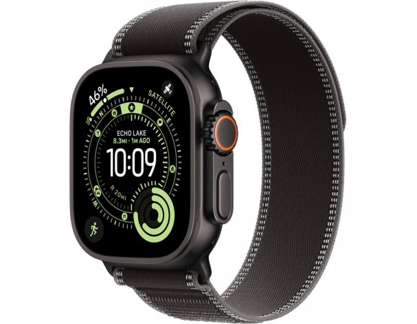 Smart-watch Apple Watch Ultra 3 49 mm Black, S/M black strap Trail Loop