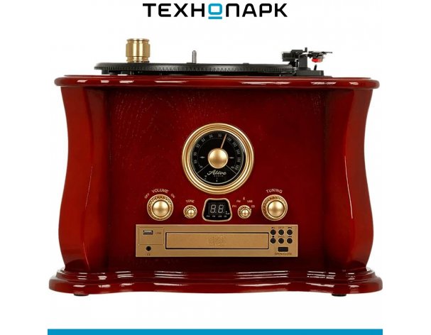 Проигрыватель виниловых пластинок Alive Audio Gramophone Wood