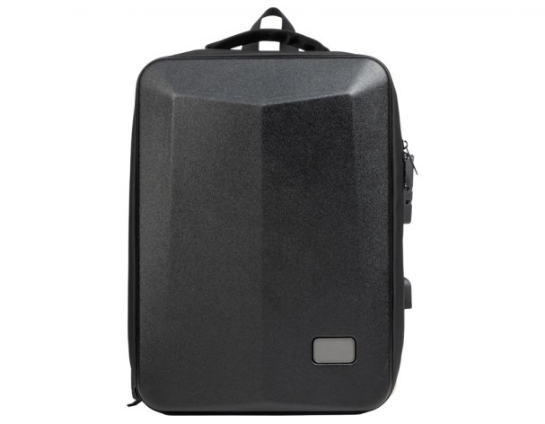 Backpack laptop Voyager Sheller with a plastic surface, black (934457)