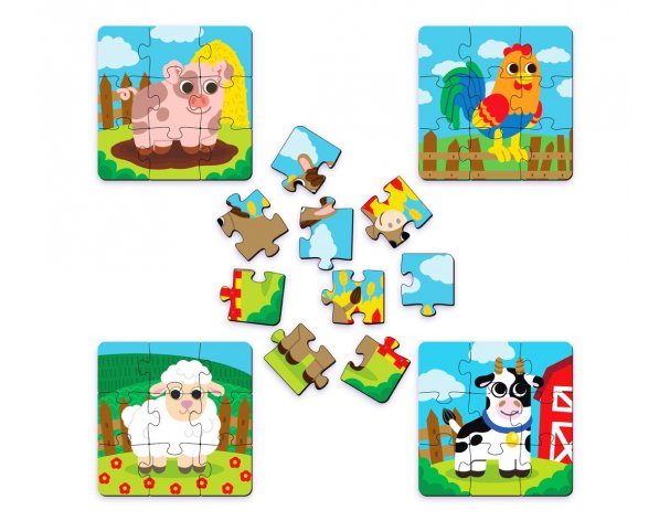 Пазл деревянный Active Puzzles Животные на ферме
