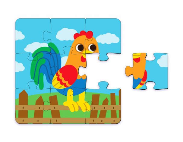 Пазл деревянный Active Puzzles Животные на ферме