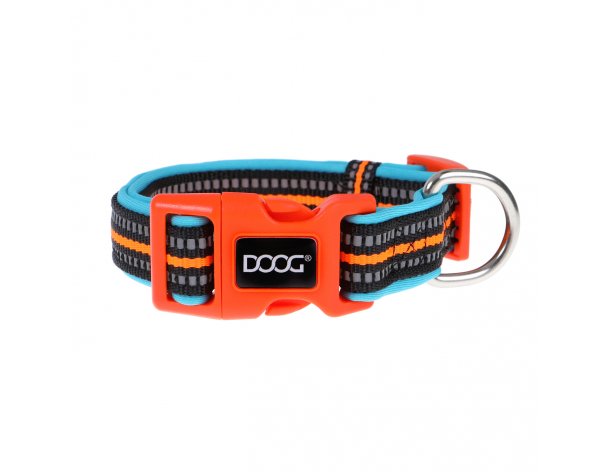 Dog collar Doog Neon Beethoven, Black-Orange, 42-62 cm (COLBEET-L)