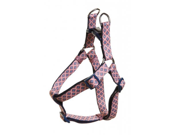 Harness for dogs Doog Gromit, 60-100 cm pink-blue, L