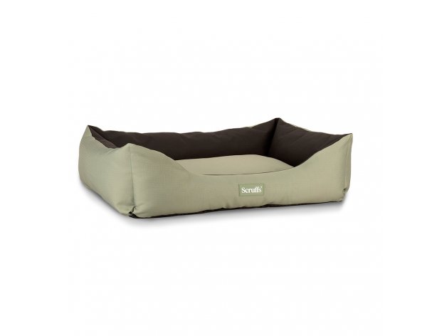 Лежак для животных с бортиками водоотталкивающий Scruffs Expedition хаки, 60х50 см RA-325711