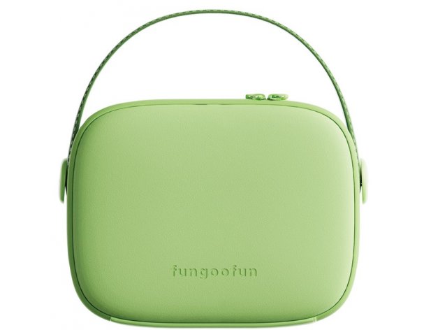 Cosmetic bag with mirror Fungoofun, backlight F536, green