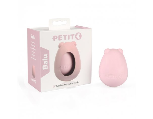 Tumbler toy for dogs Petit Balu with rattle, pink (309/449448)