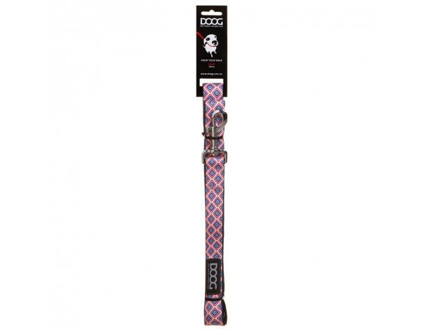 Dog leash Doog Gromit, pink-blue, L, 130x2.5 cm