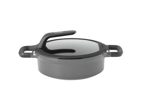 Saucepan with lid Berghoff Gem 24 cm grey 2307422