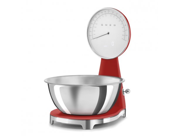 Весы кухонные Smeg KSF01RDWW красный
