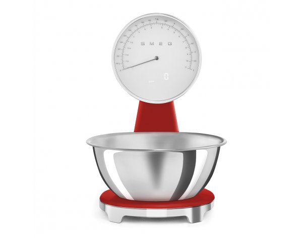 Весы кухонные Smeg KSF01RDWW красный