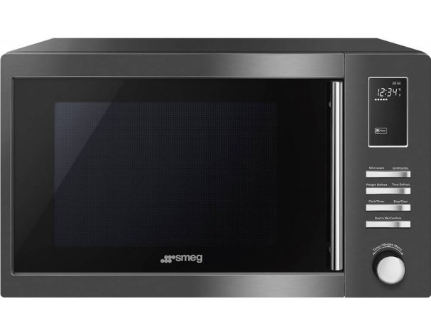 Печь микроволновая Smeg MOE25B тёмная нержавеющая сталь