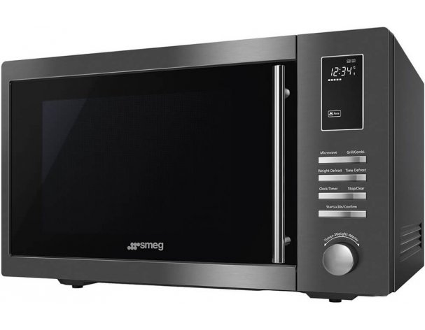 Печь микроволновая Smeg MOE25B тёмная нержавеющая сталь