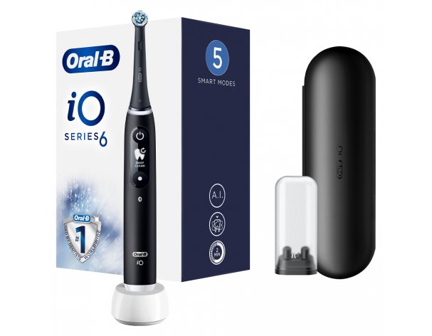 Electric toothbrush Oral-B iO 6 Black Lava + additional attachments Oral-B 4 pcs