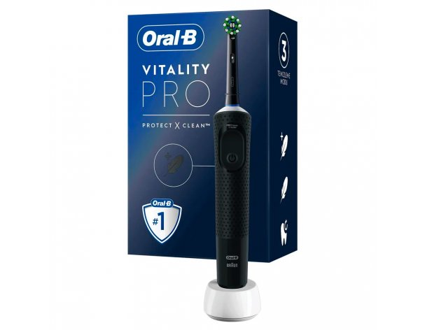Electric toothbrush Oral-B Vitality Pro D103.413.3 Cross Action Protect X Clean Black