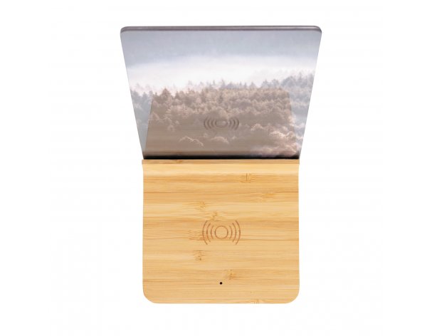 Док-станция для беспроводной зарядки с фоторамкой XD Xclusive Bamboo, 5 Вт (P308.139)