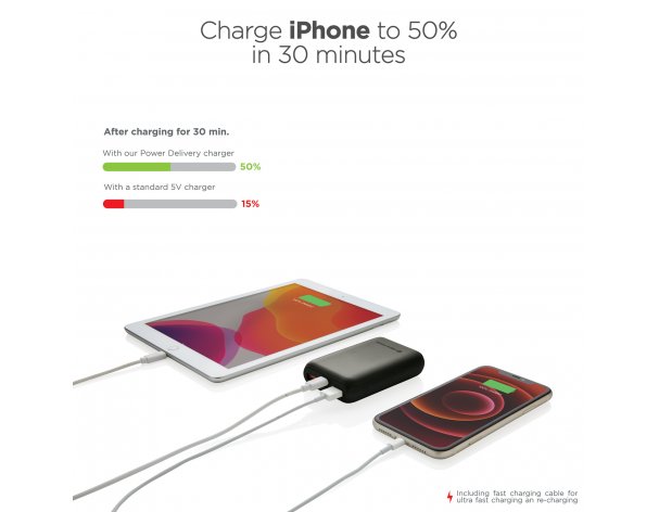 External battery Urban Vitamin Alameda with fast charging PD, 18W, 10000mAh