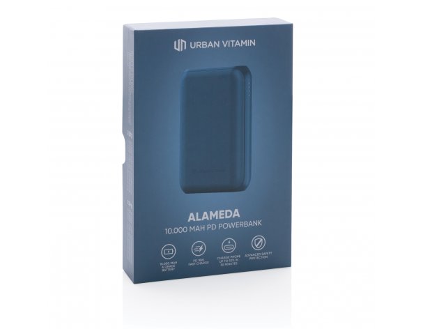 External battery Urban Vitamin Alameda with fast charging PD, 18W, 10000mAh