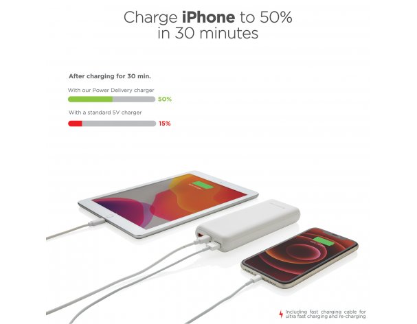 External battery Urban Vitamin Pasadena with fast charging PD, 18W, 20000mAh