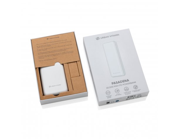 External battery Urban Vitamin Pasadena with fast charging PD, 18W, 20000mAh