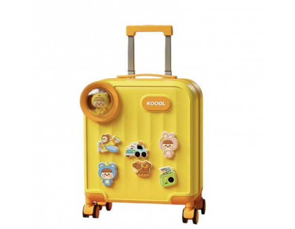 Children's suitcase Koool Family 21x37x46 cm, yellow