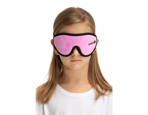 Children's mask for a sleep Routemark 3D Evolution royal pink + birches