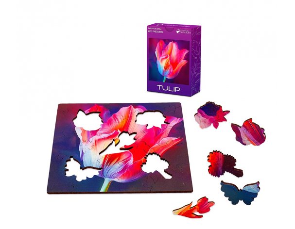 Пазл деревянный Active Puzzles Тюльпан
