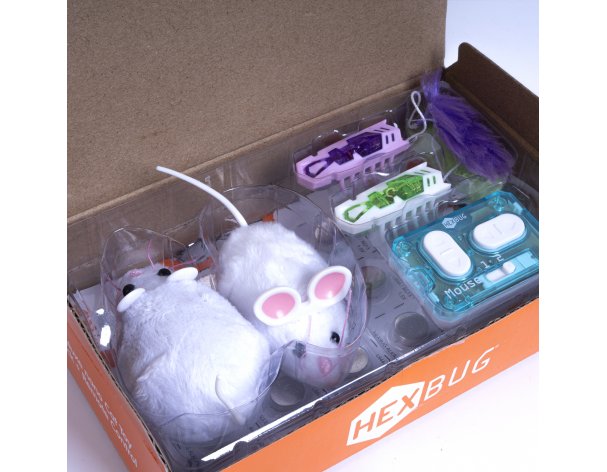 Set of interactive toys for cats Hexbug 4 pcs + batteries