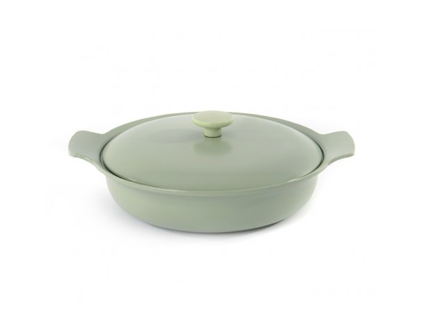 Cast iron saucepan with two handles Berghoff Ron 28 cm 3,3 L green 3900043