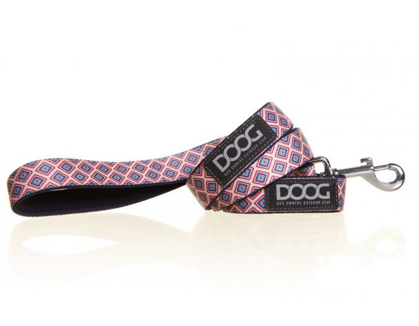Dog leash Doog Gromit, pink-blue, L, 130x2.5 cm