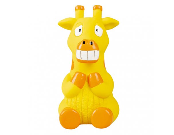 Игрушка для собак Duvo+ «‎Жираф» латексная, оранжевая, 7.5x8x15 см