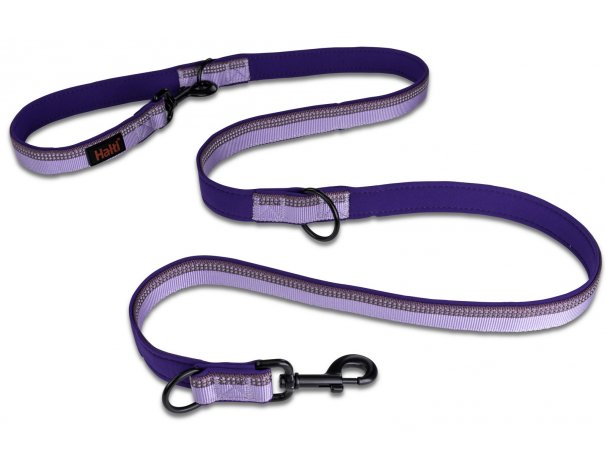 Dog leash COA Halti Double Ended, purple, 200x2.5 cm (63545/COA)