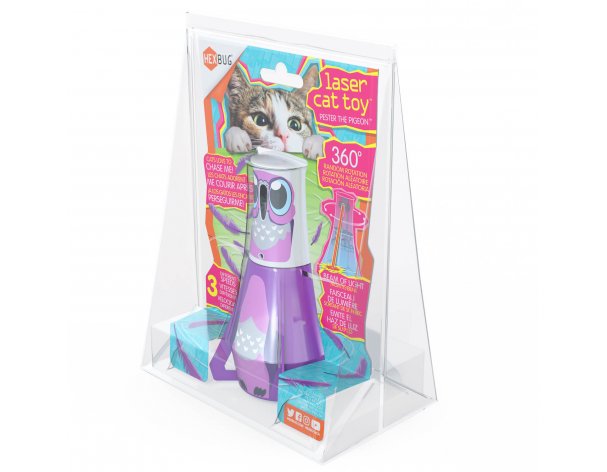Interactive cat toy Hexbug «Pester the Dove», beige-purple, 13x8.5 cm (480-6588-00GL12)