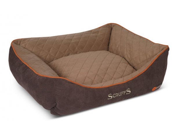 Лежак для животных с бортиками Scruffs Thermal Box Bed коричневый, 60х50х19 см RA-325117