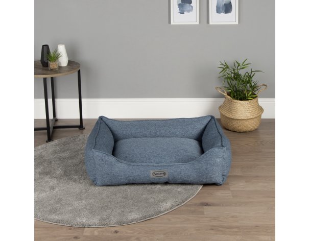 Лежак для животных с бортиком Scruffs Manhattan синий, 50x40 RA-325175
