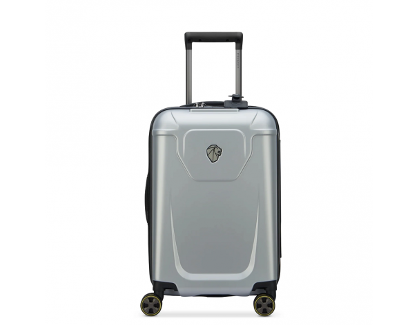 Чемодан Delsey Peugeot Zip 4-х колесный, 35x55x20 см, серый (00100780111)