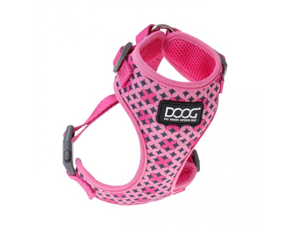 Шлейка для собак Doog Neoflex Toto, розовая с узором, S, 32-44см