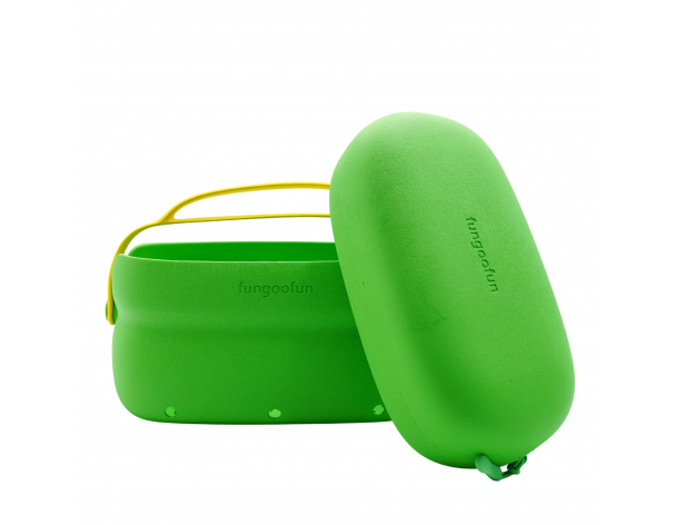 Косметичка двойная Fangoofun, зеленая (F531)