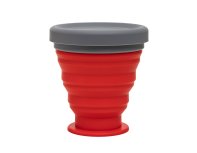 Folding silicone glass Routemark Floppy with lid 200 ml