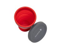 Folding silicone glass Routemark Floppy with lid 200 ml