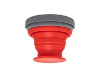 Folding silicone glass Routemark Floppy with lid 200 ml