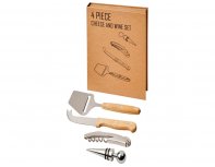 Set gift wine and cheese Avenue Reze4-piece, natural (11301100)