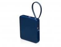 Аккумулятор внешний со встроенным кабелем USB-C Evolt Дэнси, 5000 мАч, темно-синий (590160.72)