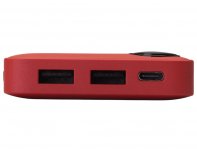 Аккумулятор внешний с дисплеем Evolt Mild, 10 000 mAh, красный (591231)